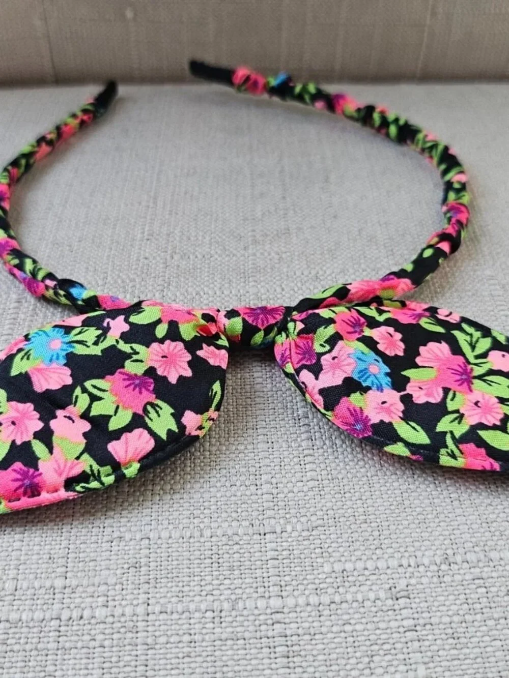 Floral Bunny Ear Headband Girls Hair Accessories Fashion Accessories Headband